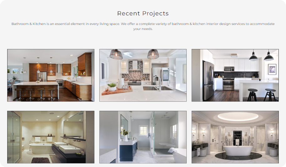 Houses to Homes website design